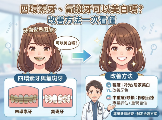 四環素牙、氟斑牙可以美白嗎？