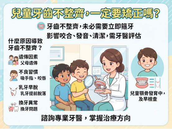 兒童牙齒不整齊需要矯正嗎?家長容易忽視的口腔問題解析