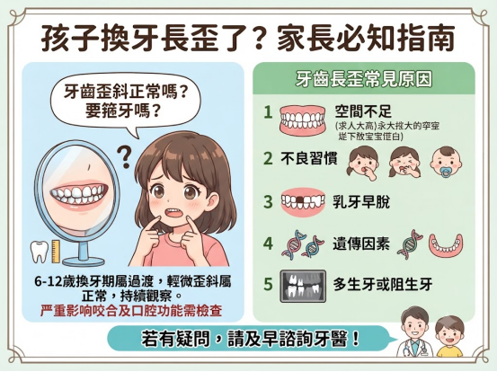 孩子牙齒長歪怎麼辦?常見原因及處理方式