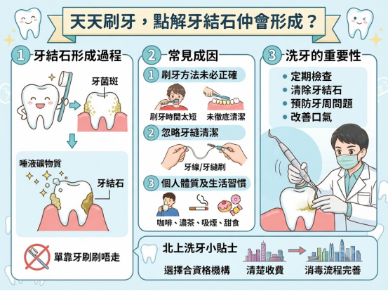 天天刷牙仲有牙結石?3個常見原因,很多人一直忽略了