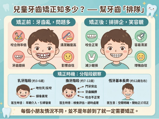 兒童牙齒不齊怎麼辦?幾歲開始矯正更合適?