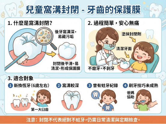 小朋友牙齒蛀得快?兒童窩溝封閉有必要做嗎?